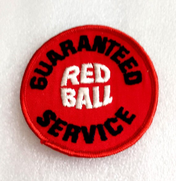 Atlantic Red Ball Gas Station Guaranteed Service Uniform Patch New NOS 1960s