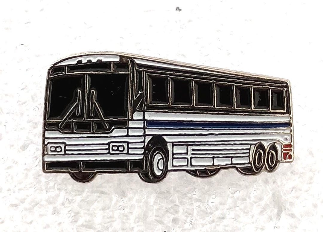 Vintage 1980s Commuter Bus Badge Emblem Lapel Hat Pin New NOS - Etsy