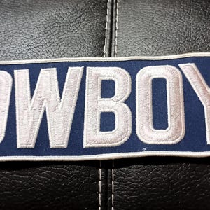 Vitg 14" Huge Dallas Cowboys Football Team Lions Bro. Back of Jacket Patch New NOS 1970s