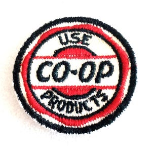 Dairy Farm Delivery Uniform Hat Use Co-Op Promo Patch 1950s NOS