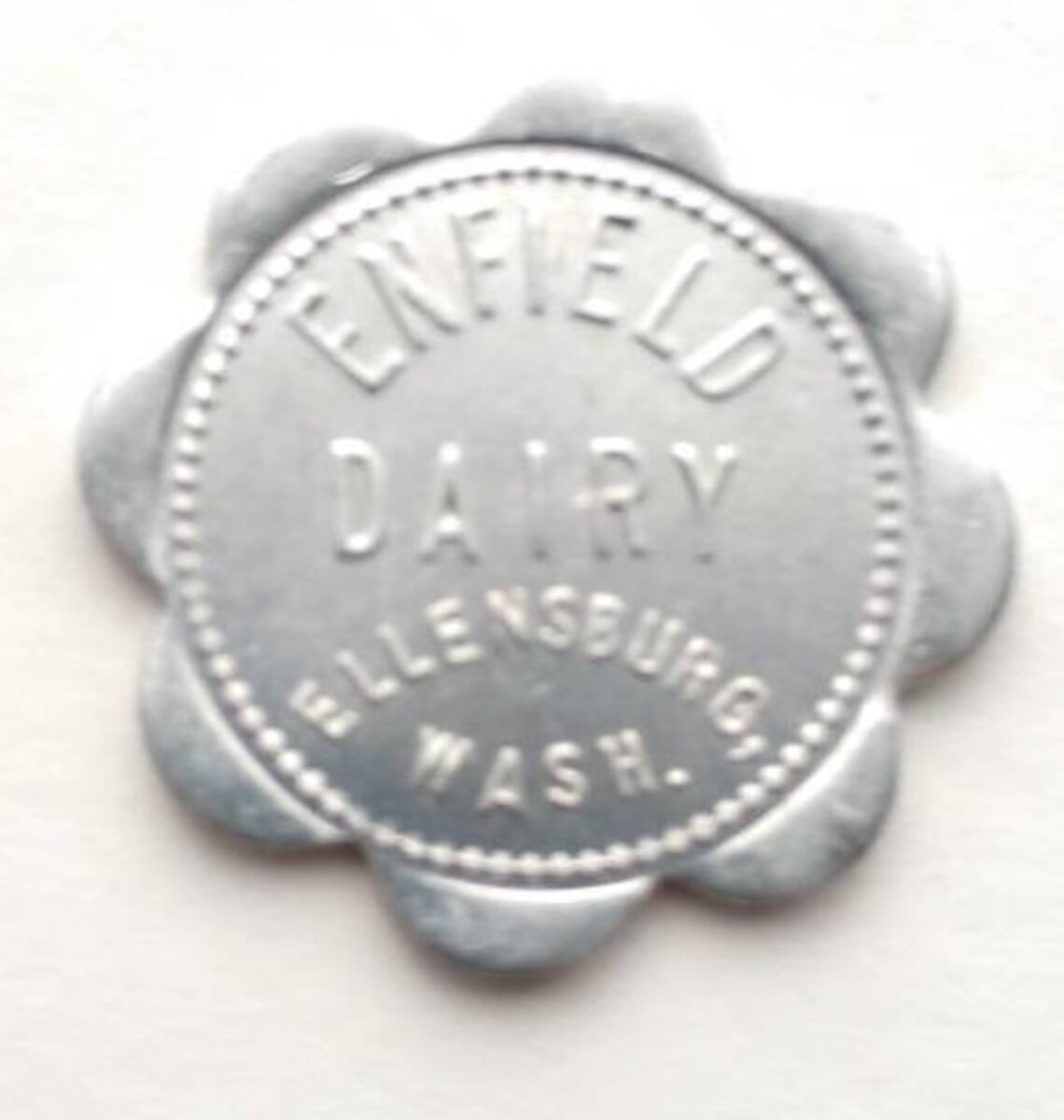 Enfield Dairy Coin Trade Token Good for 1 Quart of Milk 1950s ...
