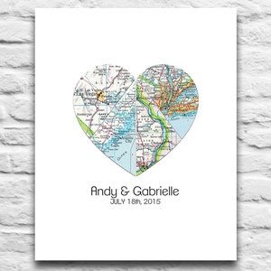 Aangepaste bruiloft paar 4 kaarten splitsen hart digitale downloaden u 2 Print, bruiloft overeenkomstengift gepersonaliseerde, Gift voor paar, diy, 8 x 10 11 x 14