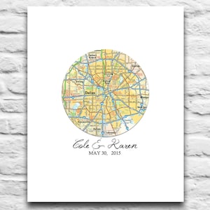 Aangepaste bruiloft paar cirkel 2 Print, Wedding Engagement, gepersonaliseerde kunst DIGITAL DOWNLOAD voor u in kaart, Gift voor paar, diy, 8 x 10 11 x 14