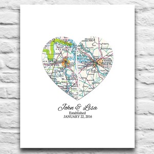 Benutzerdefinierte Hochzeit paar 2 Karten aufgeteilt Herz DIGITAL DOWNLOAD Sie 2 Druck, Hochzeit Verlobung Valentinstag Geschenk personalisierte, 8 x 10-11 x 14