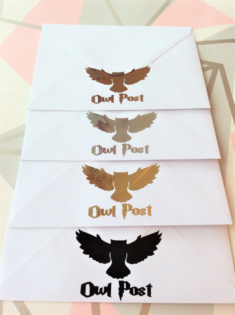 Harry Potter geïnspireerd Hedwig Owl post Quidditch bruiloft image 0