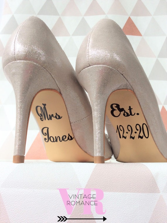 personalised bridal shoes