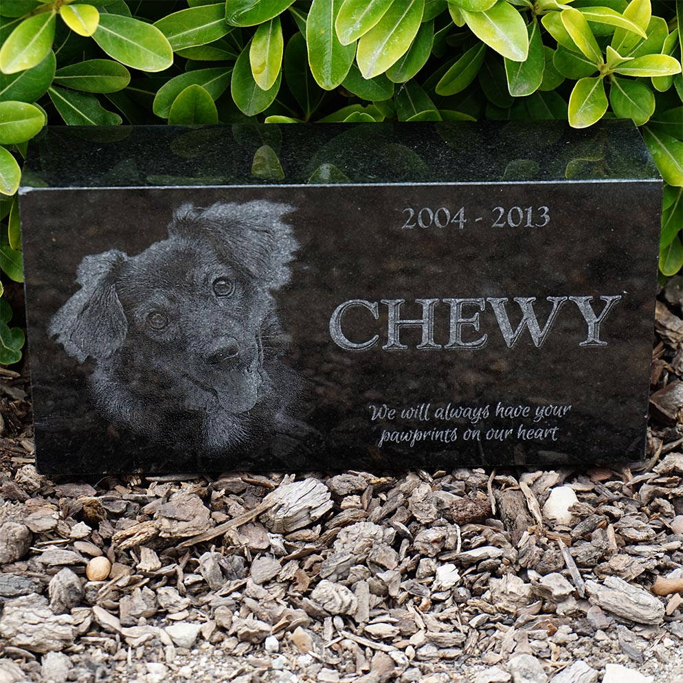 Custom Granite Pet Memorial Laser Engraved Granite | Etsy