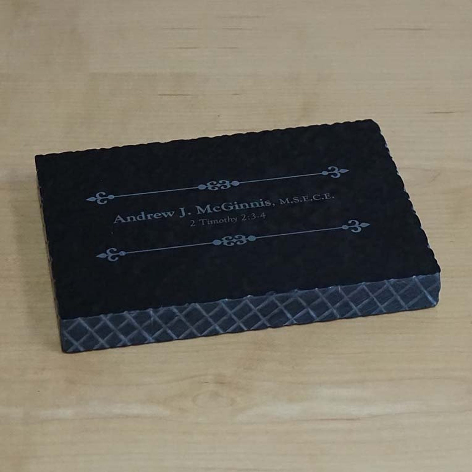 Small Engraved Paperweight Custom Engraved Marble Etsy