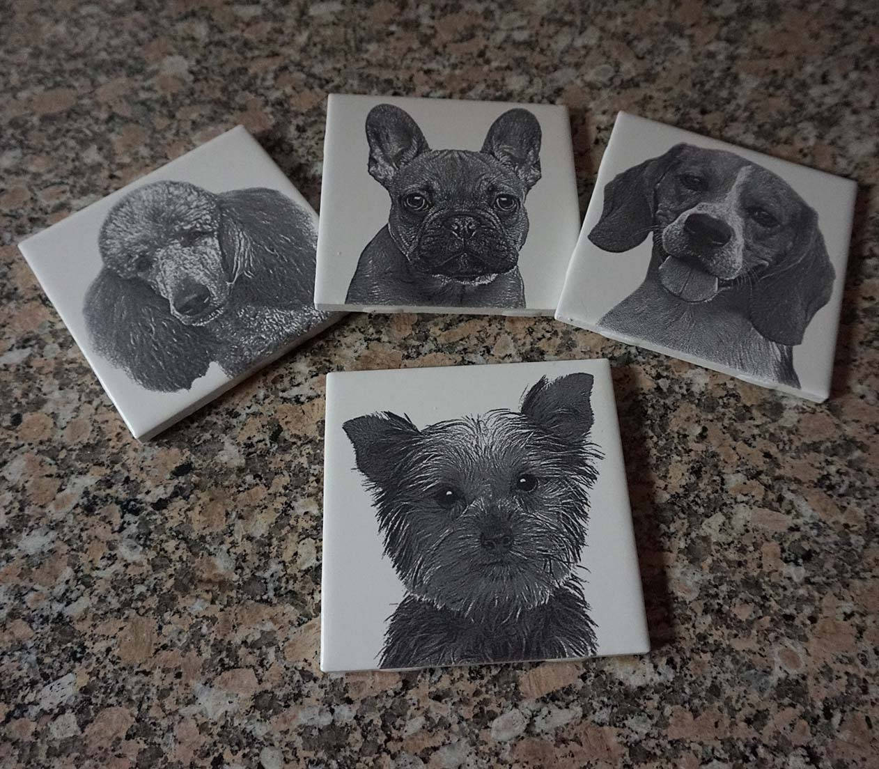 Custom Ceramic Coasters Ceramic Photo Coasters Laser Etsy