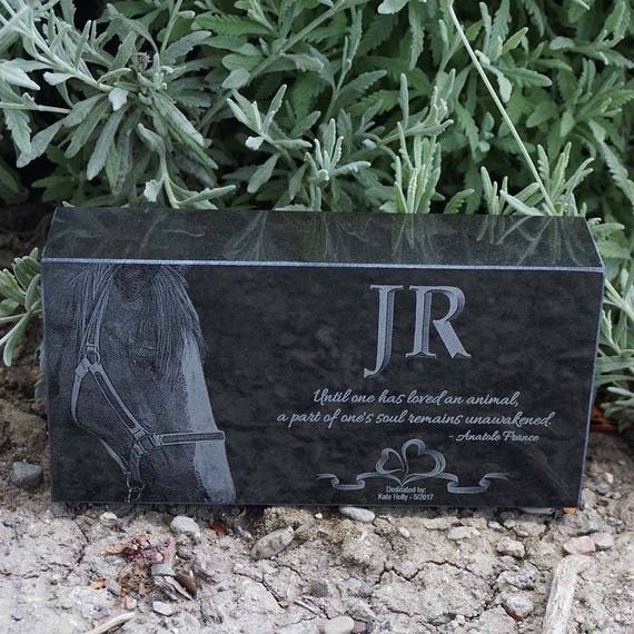 laser engraved granite pet memorials