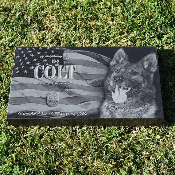 Custom Pet Memorial ~ Granite Pet Memorial ~ Laser Engraved Pet Marker
