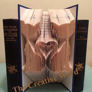 Cat Heart Book Folding Pattern