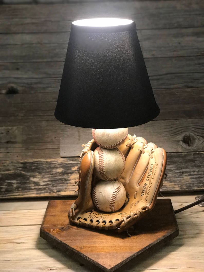 Baseball Lamp Etsy