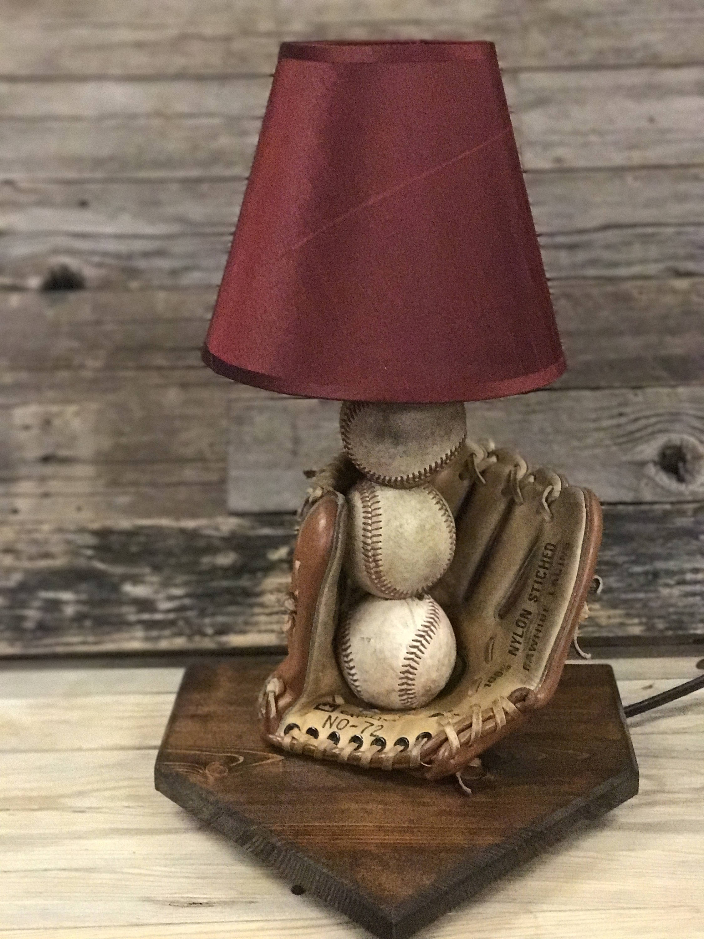 Baseball Lamp Etsy