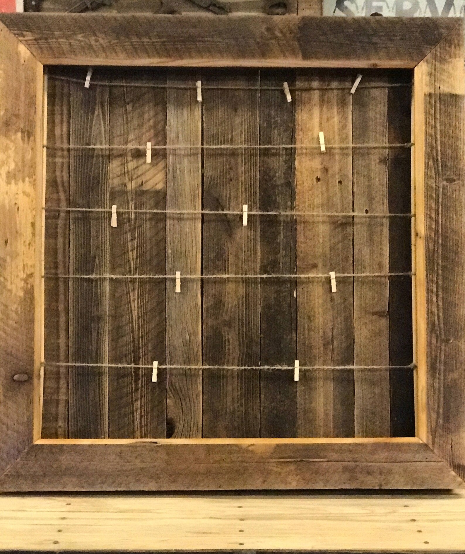 Large Shadowbox Frame Made From Reclaimed Wood Etsy