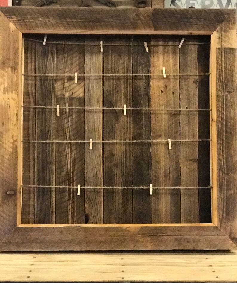 Large Shadowbox Frame Made From Reclaimed Wood Etsy