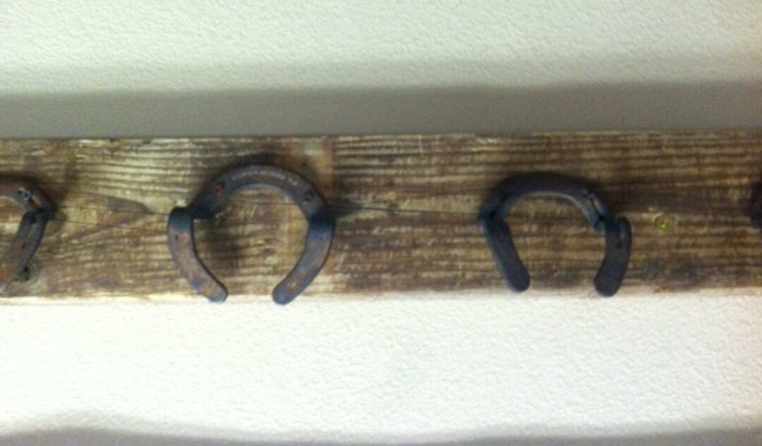 Horseshoe Hooks Made From Repurposed Metal Horses Hoes Etsy