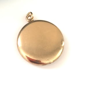 Vintage Gold Filled Locket Monogrammed  Inscribed, Antique Victorian Initial Locket - AS IS