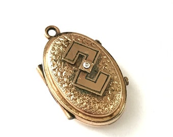Beautiful Vintage Antique Victorian Locket // Both Frames and Glass inserts // Vintage Victorian Locket