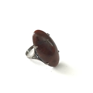 Antique Art Deco Sterling Ring Size 5 1/2