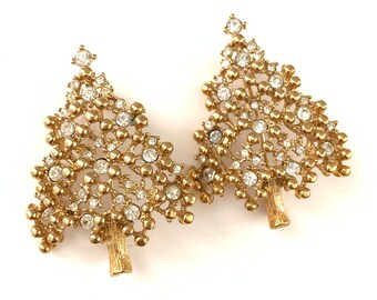 Vintage Christmas Tree Brooches