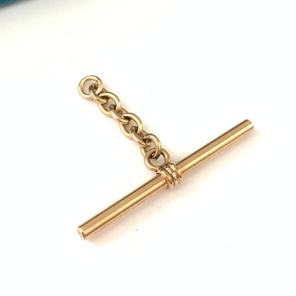 Vintage Gold Filled T Bar Charm, Vintage Victorian T bar (no chain)