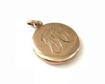 Vintage W&H Co. Monogrammed Initial Locket
