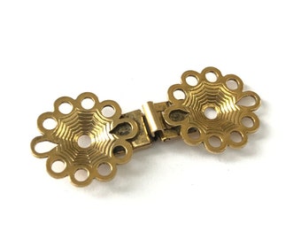 Vintage NOS 60s Flower Clasp, Vintage Clasps, Vintage Signed Clasp
