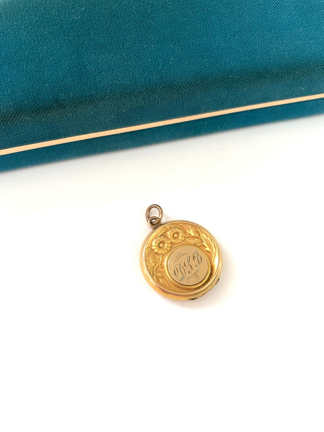 Vintage Gold Filled Floral Archway Locket With Monogrammed, Antique ...