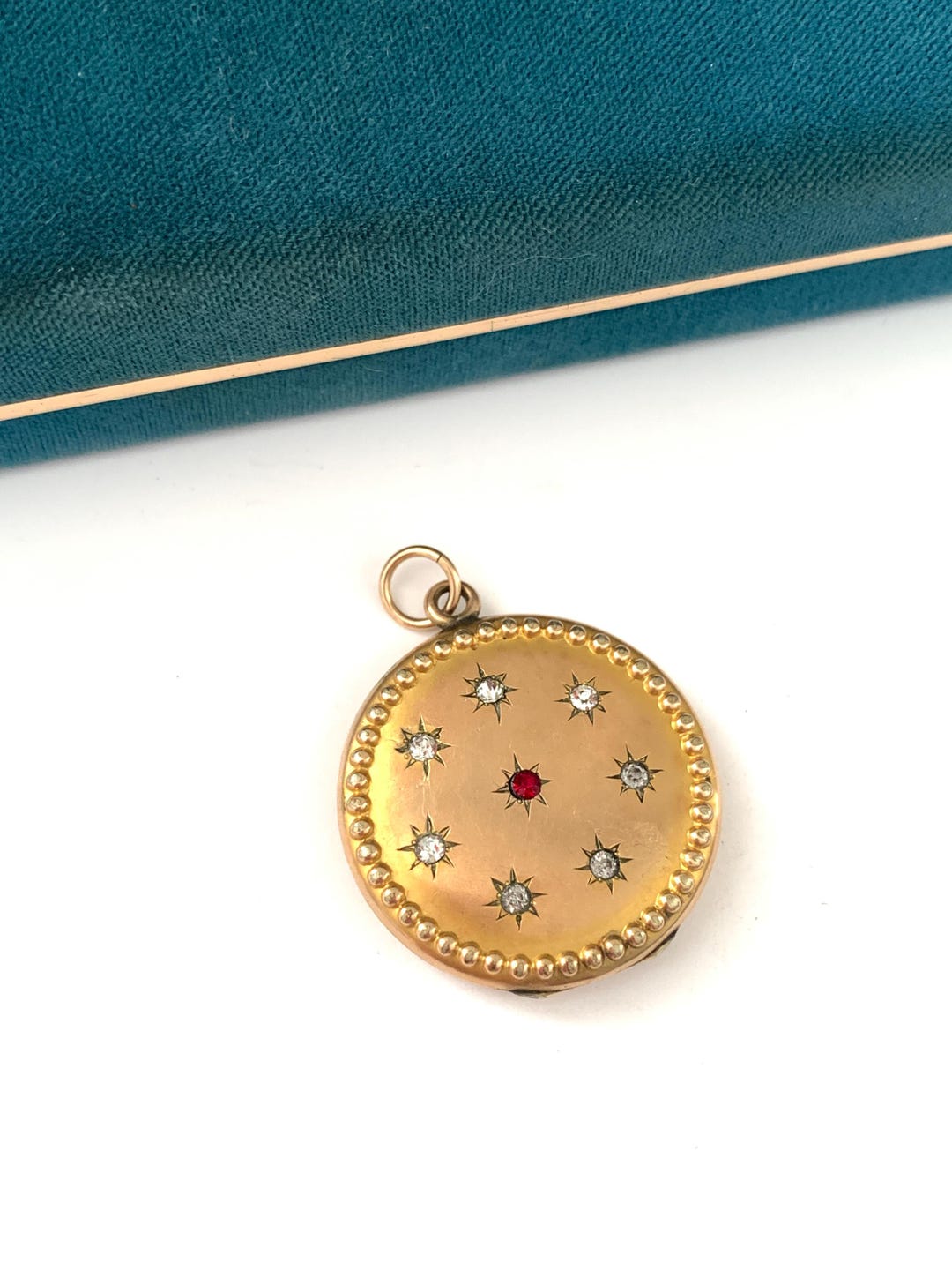 Opening Star Locket Antique Gold Filled Wishing Star Locket Pendant, Edwardian Large Photo ...