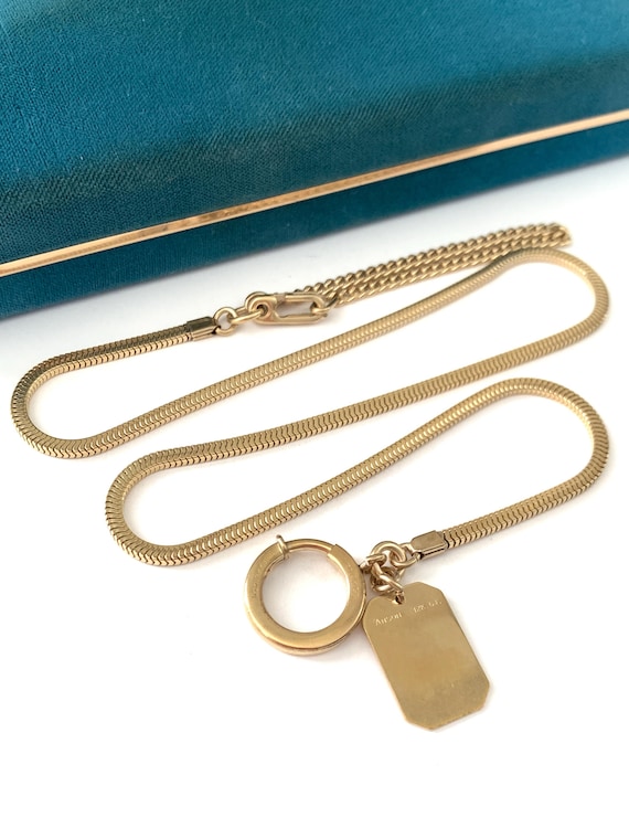 Ring Clasp Bolt Ring Pocket Watch Chain Vintage 19