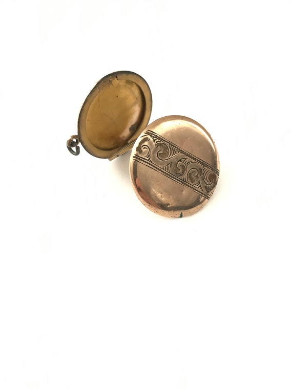 Antique Victorian Gold Filled FOUR photo locket, G