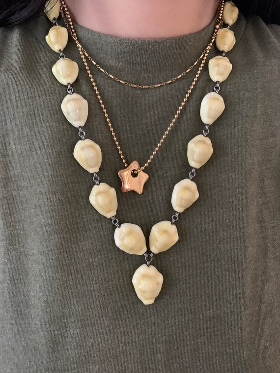 Vintage Cowrie Shell Necklace Summer Beach Neckla… - image 6