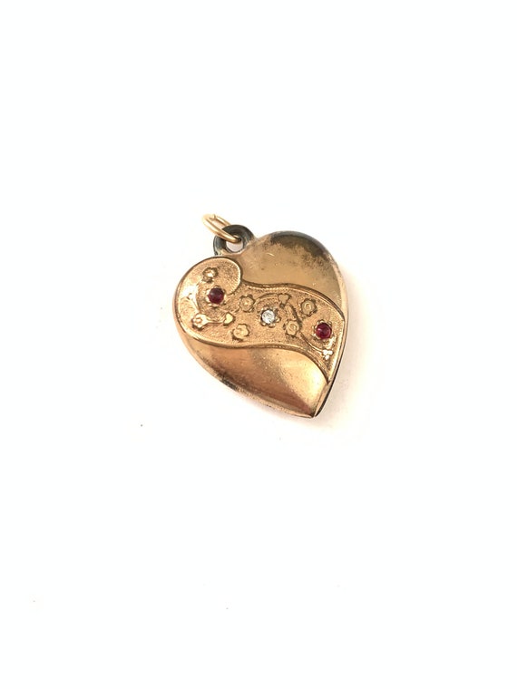Beautiful Vintage Antique Victorian Heart Slide Lo