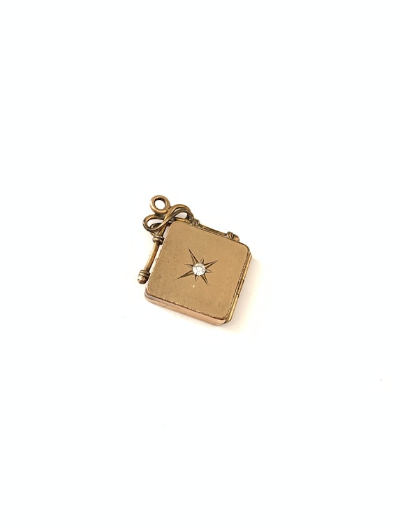 Vintage Victorian Gold Filled Star Locket // Gold