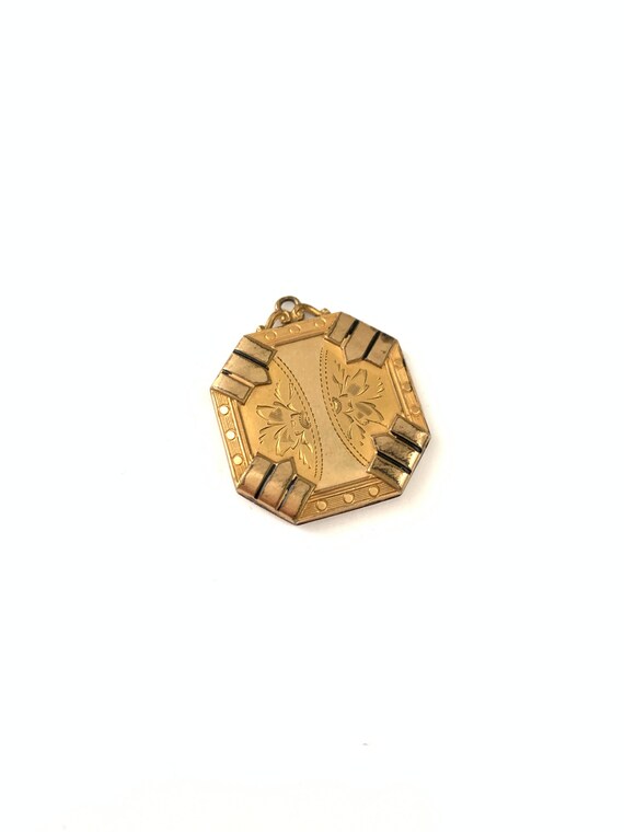 Gorgeous Gold Filled Victorian Locket, Geometric F