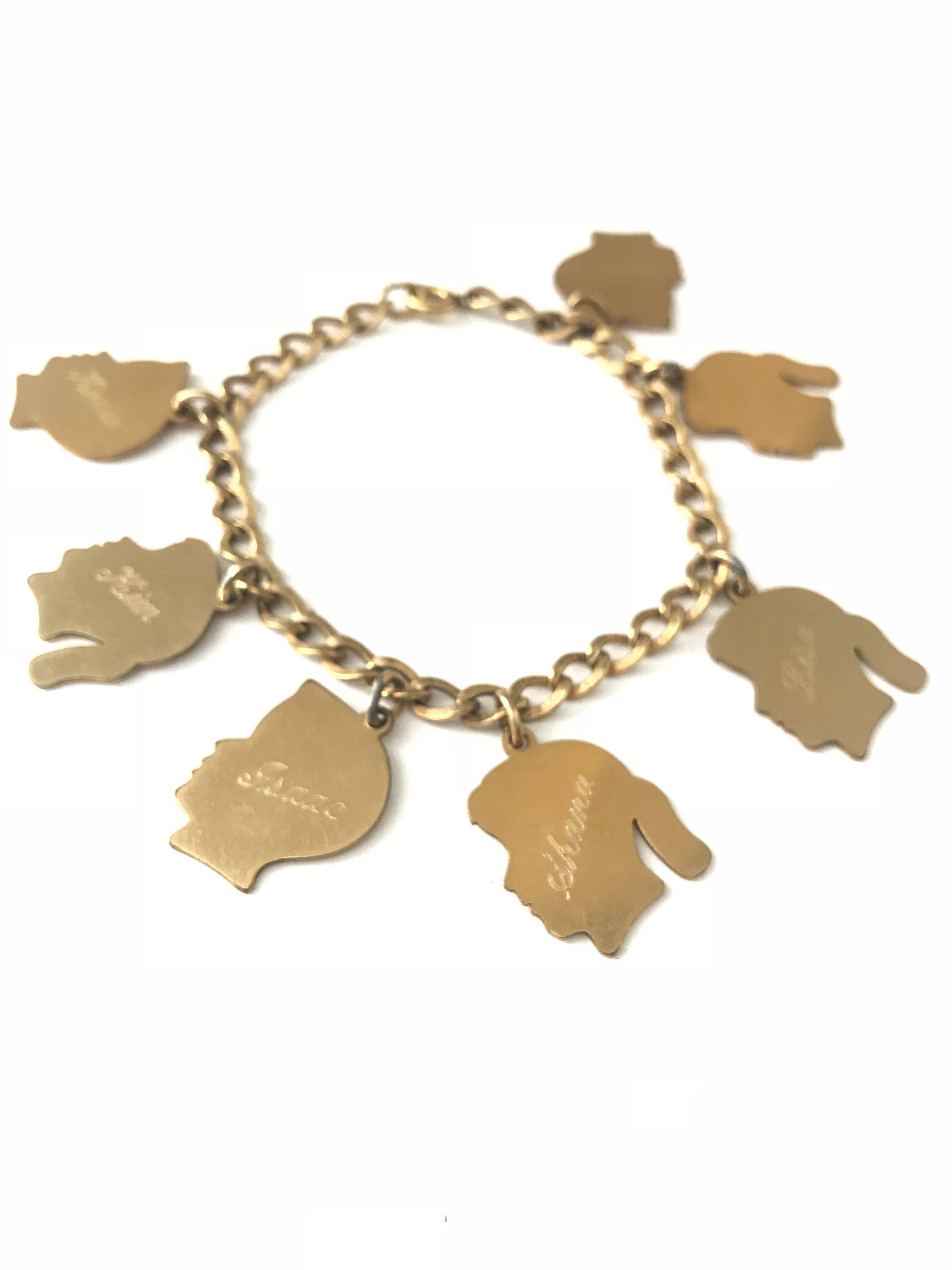 Vintage Brass Silhouette Charms Vintage Brass Silhouette Charms