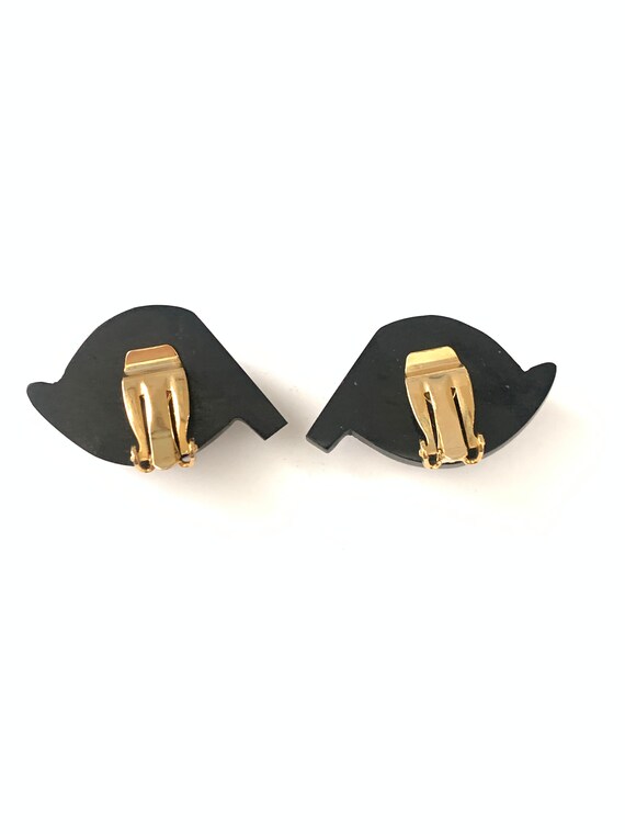 Vintage Lucite Eye Clip Earrings, Vintage Moderni… - image 5