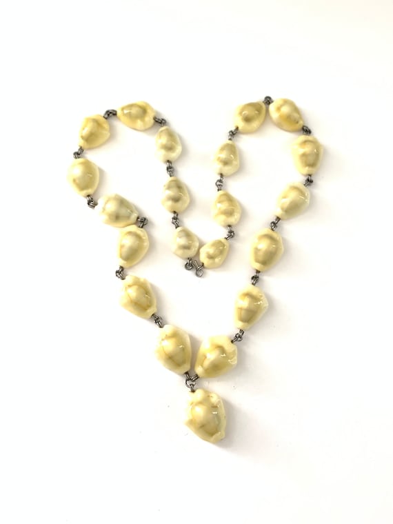 Vintage Cowrie Shell Necklace Summer Beach Neckla… - image 4