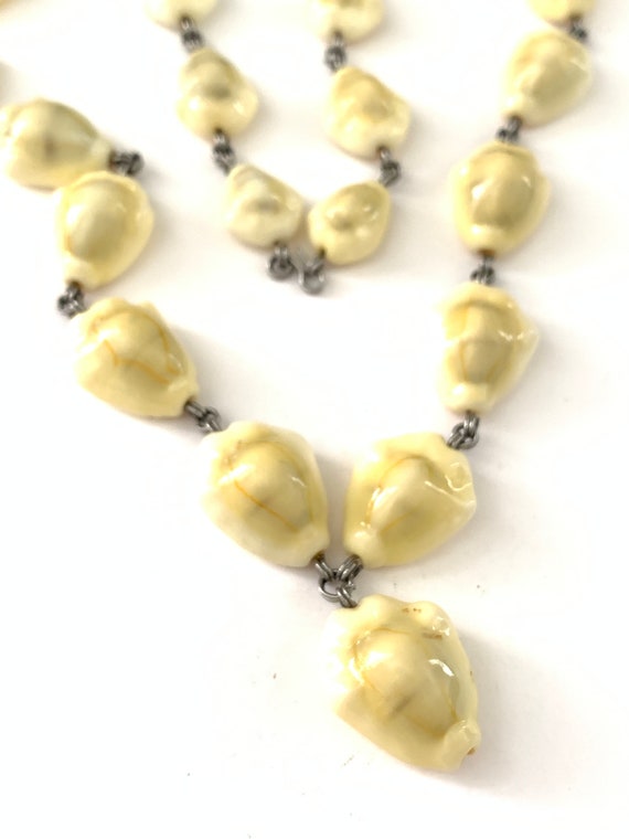 Vintage Cowrie Shell Necklace Summer Beach Neckla… - image 5