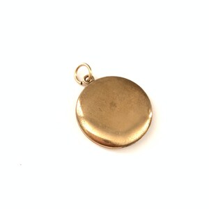 Antique Art Nouveau Gold Filled Flower Locket, Paste Locket, Antique Picture Holder Pendant image 5