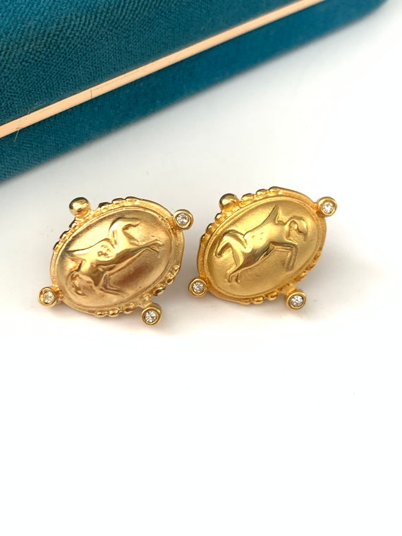 Beautiful Pegasus Greek Mythology Earrings/  Roma… - image 2