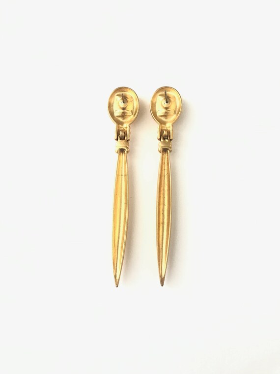 Awesome Vintage PISCITTELLI Brushed Gold Plated S… - image 4