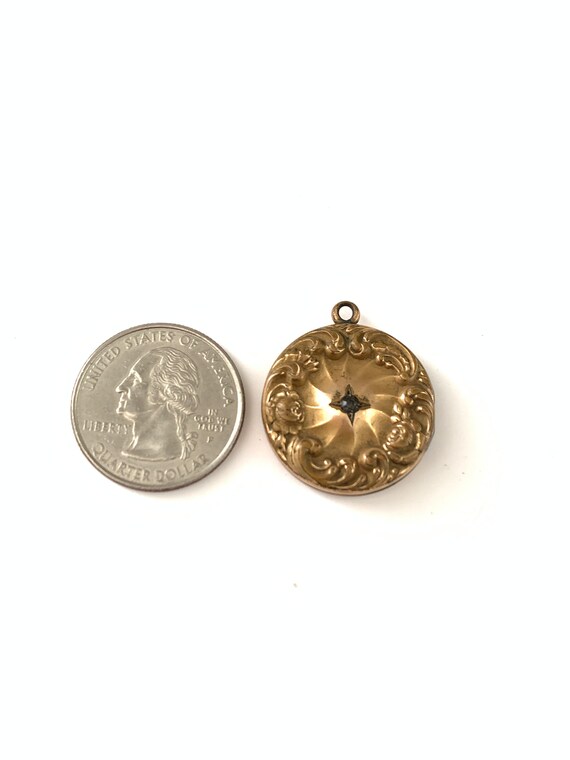 Vintage Victorian Antique Gold Filled Star Locket… - image 7