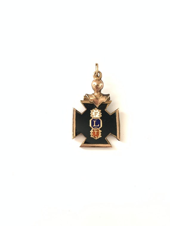 Vintage Gold Filled Odd Fellows Flt Fob, Vintage Free Masons Order