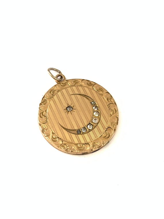 Moon and star locket discount