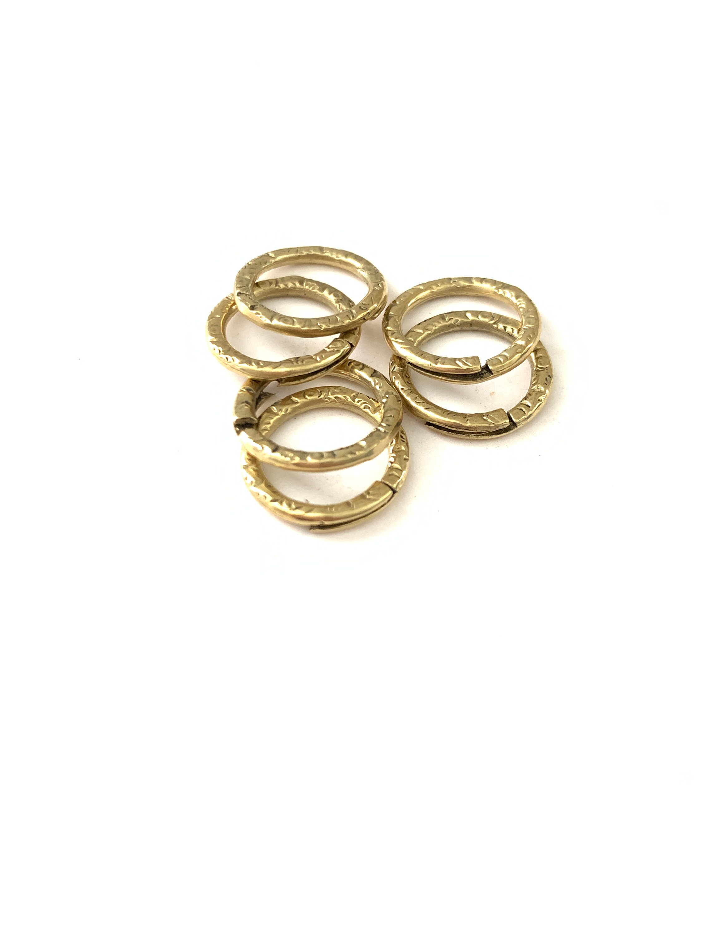 Vintage georgischen Stil graviert Split Ring | Etsy