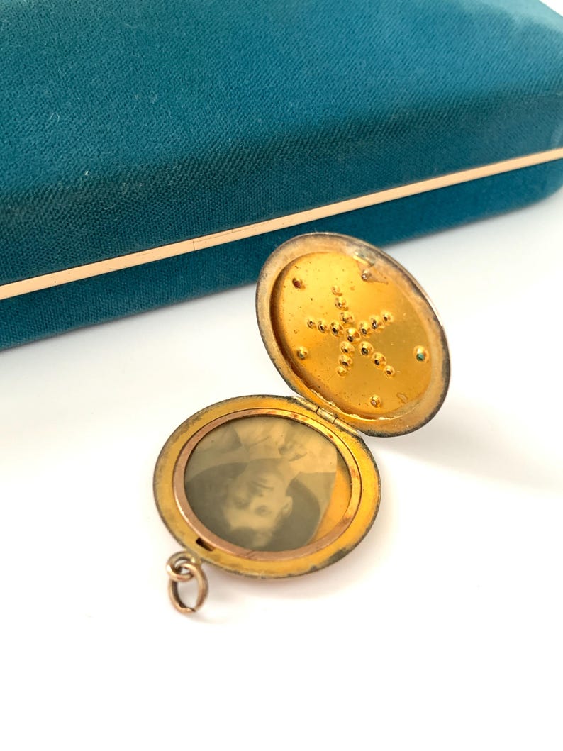 Opening Star Locket Antique Victorian Gold Filled Star Locket, Vintage Star Burst Daisy ...