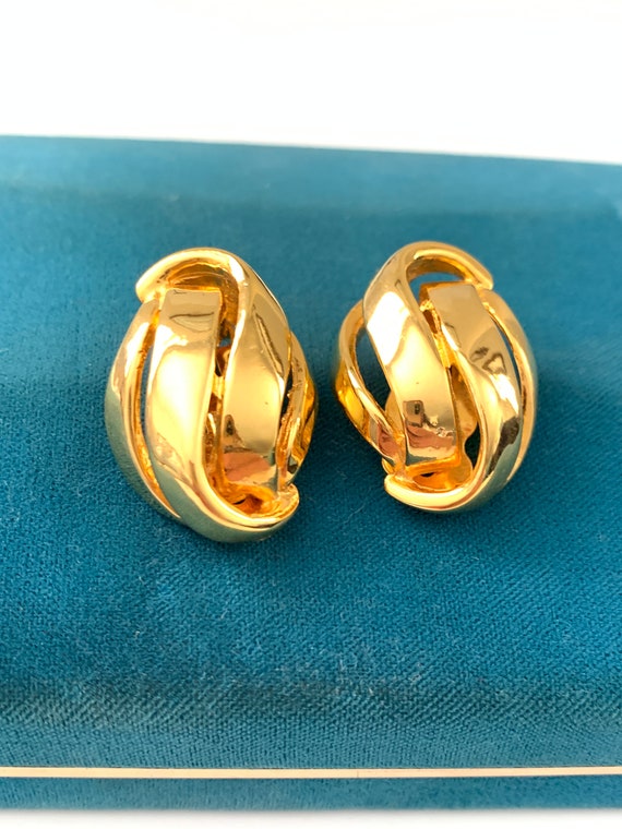 Vintage Clip On Earrings, Vintage Jewelry, Statem… - image 4