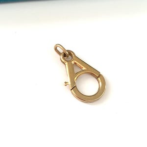 Vintage Gold Filled Charm Holder Clasp for Pocket Watch Chain, Large Clasp for Albert Chain Watch Chain or Pocket Watch Chain